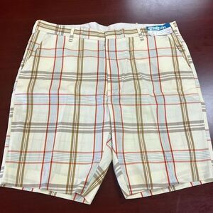 Vintage Triton Yellow Plaid Bermuda Shorts sz 36/9 NWT